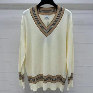 Cream Cardigan By Burberry